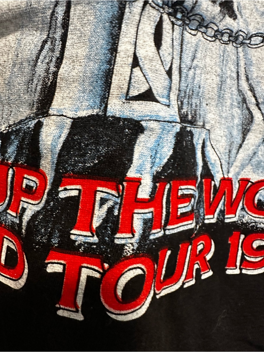 VTG ‘90 Authentic Dio Lock Up the World Tour. Sz: L Single stitch band tee. - Picture 12 of 16